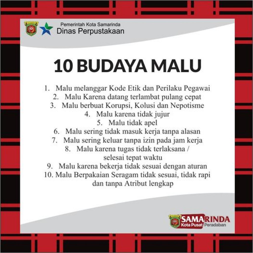 10 BUDAYA MALU