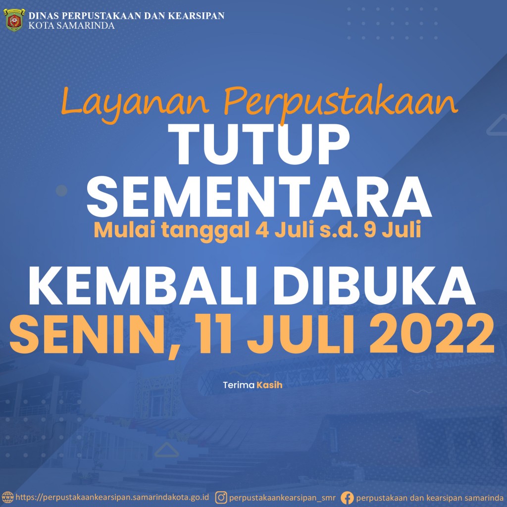 Layanan Perpustakaan Tutup Sementara